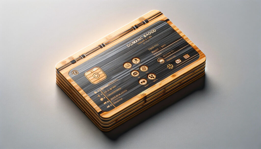 Ahşabın Şıklığı Ahşap Detaylarıyla Bambu Dijital Kartvizitler