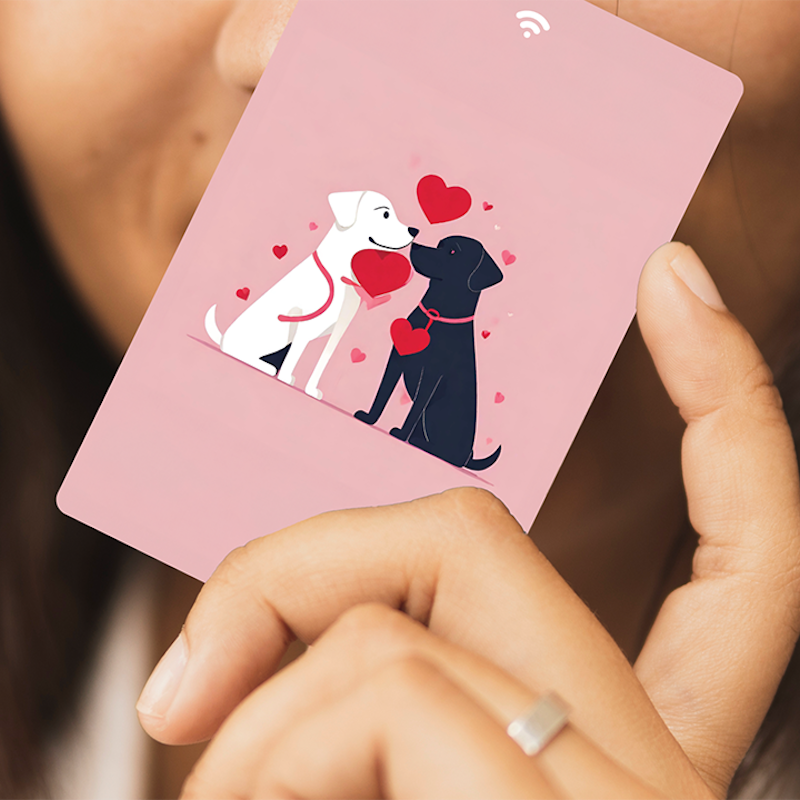 Love Dogs NFC ve QR Kodlu Cool Dijital Kartvizit