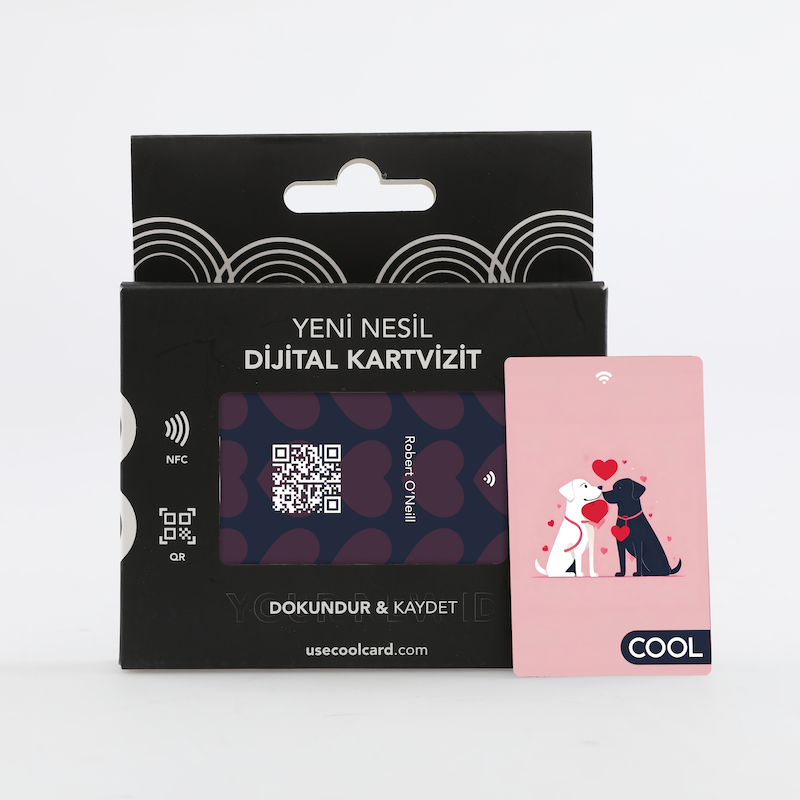 Love Dogs NFC ve QR Kodlu Cool Dijital Kartvizit 3