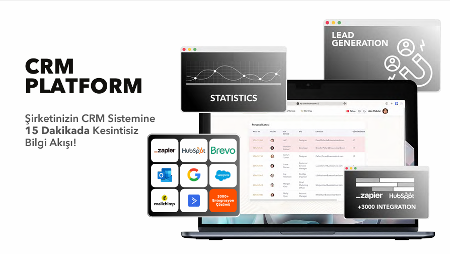 Dijital kartvizitlere CRM entegrasyonu
